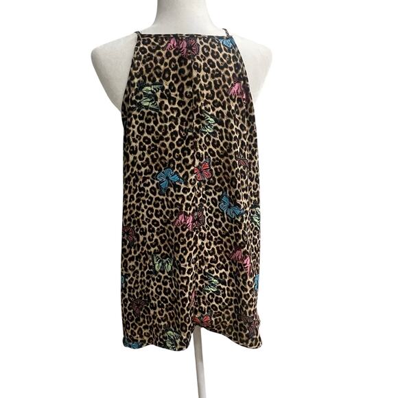 Rue 21  Animal Print Butterflies Semi Sheer Flowy Top Plus Size 4X - Picture 2 of 8